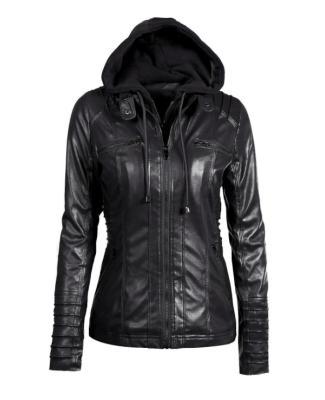 China Breathable Motorcycle Cordura Jacket Woman Fitted Leather Jacket With Oblique Zipper Closure, Ladies' Clothing for sale