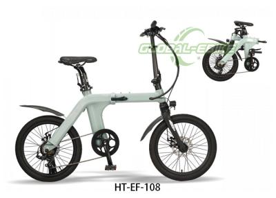 China Lightweight Electric Folding City Bike , 36V 10.4Ah Foldable E Bike Aluminum Alloy for sale