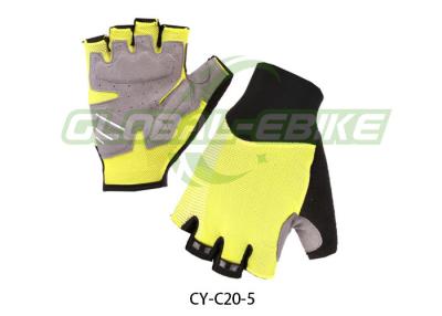 China Anti Slip Road Bike Gloves With Knitted Elastic Fabric / Mesh Back for sale