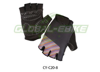 China Colorful Men Womens Mountain Bike Gloves With Anti Slip Palm And Terry Thumb for sale