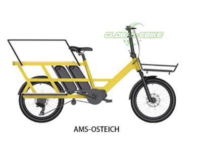 China Bicicleta de carga de aleación de aluminio amarillo con freno de disco hidráulico 1000W potencia del motor en venta