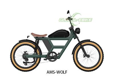 China Green Classic Looking Electric Bike , Aluminum Alloy Retro Electric Bicycle for sale