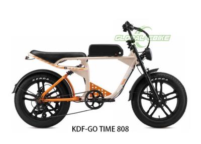 Chine KDF-GO TIME 808 Vélo électrique de style rétro orange avec moteur 48V 250W 48V 13Ah batterie cadre en alliage d'aluminium à vendre