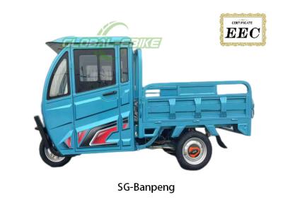 China 500 kg Max Load Cargo Elektrische driewieler 72V Voorste schijf Achterste trommelrem Te koop