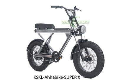 China Bicicleta elétrica de pneu grande de 20 polegadas x 4,0 cinza com bateria de 36V 15Ah e ecrã LCD Bluetooth à venda