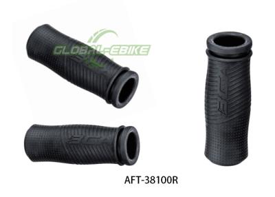 China Black Rubber Ergonomic Handlebar Grips Compatible With Road Bikes / MTB Bikes for sale