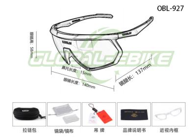 China TR90 Gafas para ciclismo de bicicleta de carretera con lente polarizada con marco múltiple / colores de la lente en venta