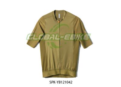 China Custom Cycling Jersey With Breathability Reflective Film YKK Zipper / Rear Pockets for sale