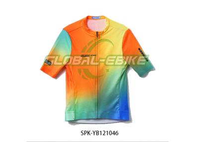 China Primavera Verano Manga corta Camiseta de bicicleta con banda de seguridad de corte de tinta italiana en venta