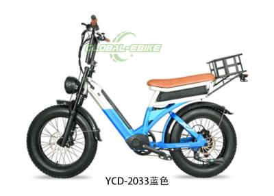 中国 20インチ太いタイヤ 電気自転車 円盤ブレーキ 48V 1000W 大型タイヤ 電気自転車 販売のため