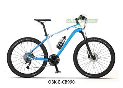 China Langstrecken-Kohlenstofffaser E-Bike 250W mit Shimano 8-9 Geschwindigkeit OBK-E-CB990 zu verkaufen