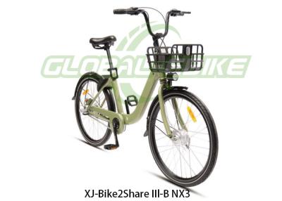 China Grünes Aluminium-Rahmen-Sharing-Fahrrad mit SHIMANO NEXUS Inner 3 Speed Gear zu verkaufen