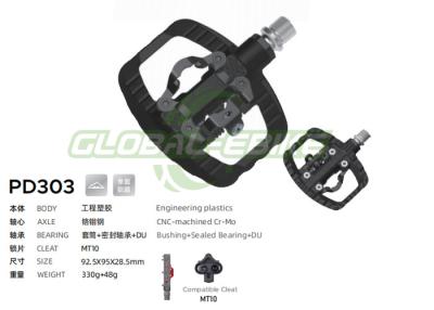 China Pedallas para ciclismo en carretera de plataforma negra con rodamientos sellados de uranio empobrecido CNC Cr Mo Axle en venta