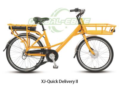 China Adultos Cargo de Estrama de Aço EBike, Bicicleta Elétrica com Balde Fronteiro 25KM / H à venda