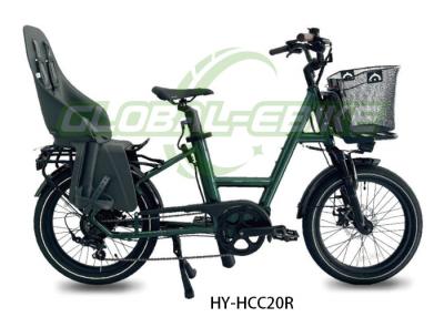 China Dunkelgrüner Sitzkissen Menschen tragen 350W Motorkraft Ladung Elektrofahrrad zu verkaufen