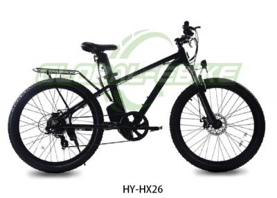 China PowerStorm Black Electric Mountain Bike With 350W Motor And 26-Inch All-Terrain Wheels en venta