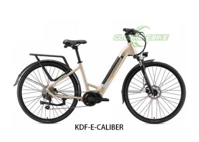 China Bicicleta urbana elétrica de calibre 700C com motor central, Shimano de 9 velocidades e freios hidráulicos. à venda