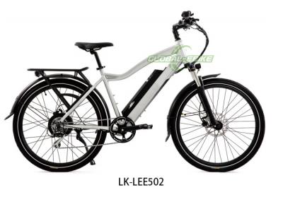 China Bicicleta de montaña eléctrica de iones de litio 48V / 17Ah cargador rápido de largo alcance resistencia blanca en venta