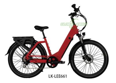 China City Ebike Plus 7-speed LCD-scherm 60 - 80 km aangepast voor lange ritten Goede grip Zwart en Rood Te koop