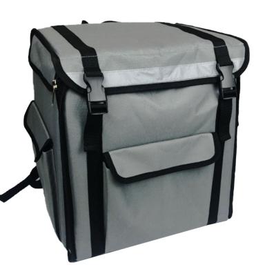 China Large Capacity Insulated Waterproof Bike Cooler Bag Motorcycle Pizza Insulated Bags Food Delivery Backpack for sale