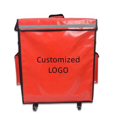 China Hot Sale Fast Food Thermal Box Insulated Cooler Bags For Outdoor Food Insulation Food Delivery Bag for sale