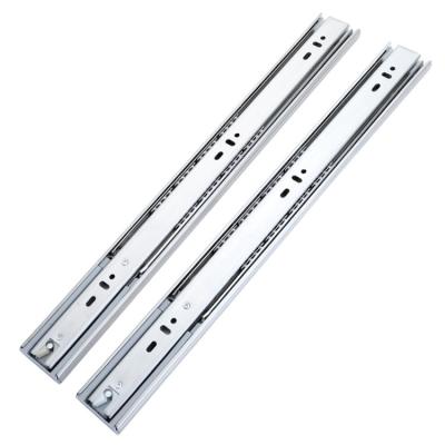 China 45mm Modern Soft Stainless Steel Drawer Slide Side Installation Ball Bearing Closing Slide for sale