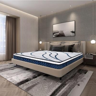 China 2021 Wholesale Comfort Hotel Mattress Cooling Firm Firmness Bonnell Tensing Tight Top Box Spring Mattress Manufacturer for sale