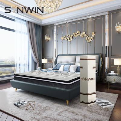 China Euro massage colchon talax queen size hotel 5 pocket zone sleepwell mattress price firm box spring for sale