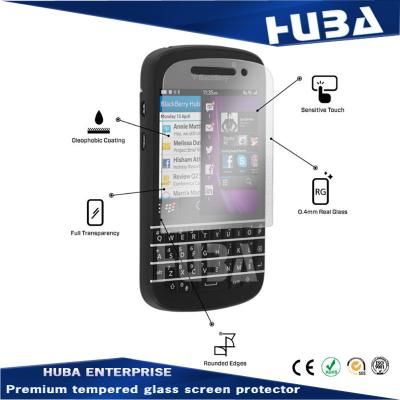 China Ultra Thin 0.33mm Blackberry Screen Protector with Anti-fingerprints for sale