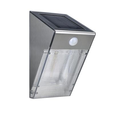 China Wholesale Garden Factory Price IP44 Led Solar Wall Lamp With PIR Motion Sensor for sale