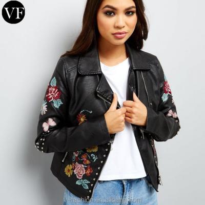 China 2018 Leather Jacket Pakistan Leather Jacket Breathable Stylish Embroidered Leather Jackets for sale