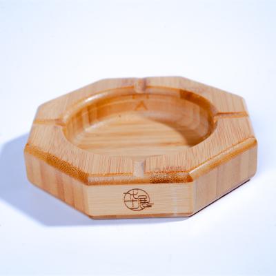 China Good Quality Bamboo China Creative Newcomers Accept Customization Ashtray Logo Gift for sale