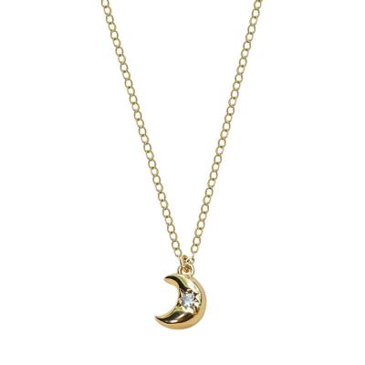 China New Fashion CLASSIC Chain Moon Simplicity Pendant Necklaces For Women Jewelry Accessories Party Charm Gifts Moon Necklace for sale