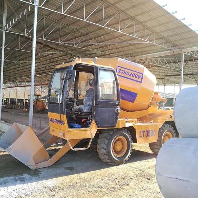 China ADDFORCE LT3500 concrete mixer vehicle truck with 5.3m3 self loading showel for sale