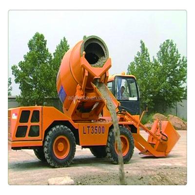 China ADDFORCE 3.5m3 Capacity Self Loading Mobile Concrete Mixer With Diesel Engine And 5.3m3 Automatic Computer for sale