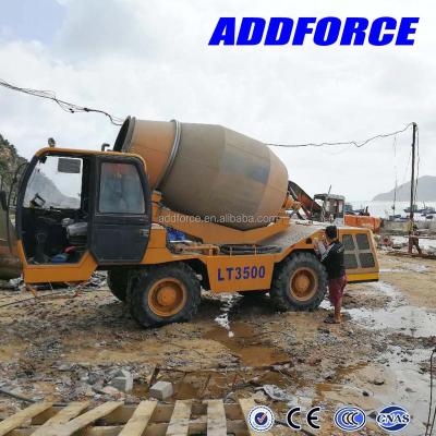 China Construction worksÂ   Addforce 4X4X4 Second Hand Self Loadinge Concrete Mixer LT3500 With 2018 Years for sale