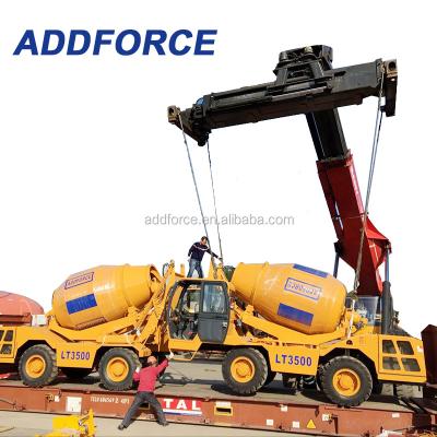 China 3.5 M3 Diesel Mixer 4x4 Self Propelled Concrete Mixer Self Loading Mixing Small Mobile Concrete Truck For Sale 5.3m3 for sale