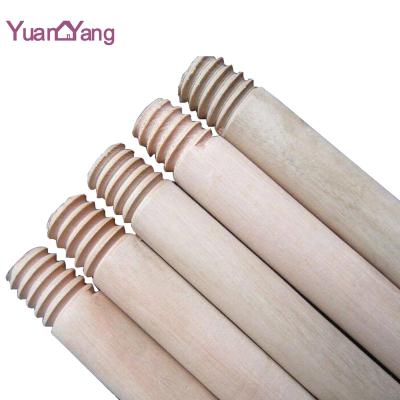 China Wooden handle broom stick and workable natural polished industrial broomstick handle or handle for sale