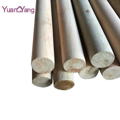 China Superior high quality natural broomstick wooden stick viable and soft broomstick broom stick for sale