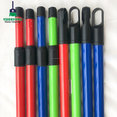 China 1.2m Sustainable Metal Adjustable Broom Handle Telescopic Broom Handles for sale