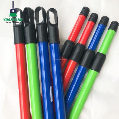 China Durable Telescopic Stick Floor Iron Broom Cleaning Stick For Broom Dust Mop Metal Metal Handle With Plastic Coated for sale