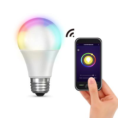 China Residential Wireless Smart Remote Control Phone TDC Adjustabel Smart Timer WiFi Functional Light Bulb Foco LED De Colores for sale