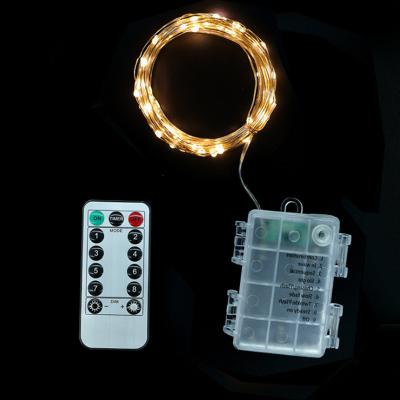 China Patry Wedding Holiday Decoration Lights Multi Colors Changing 8 Modes String Fairy Lights Copper Battery AA for sale