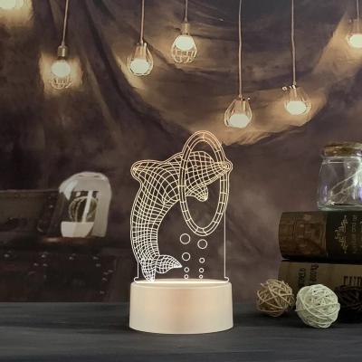 China Modern Amazing Visual 3D Lamp LED Night Light 3D Desktop Table Decoration Christmas Birthday Gift for sale