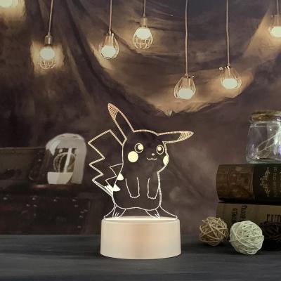 China Modern Creative Birthday Christmas Gifts Illusion LED Display 3D Night Light for sale