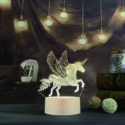 China USB Battery Power Beautiful Pictures Christmas Decoration 3D Modern Creative LED Night Light for sale