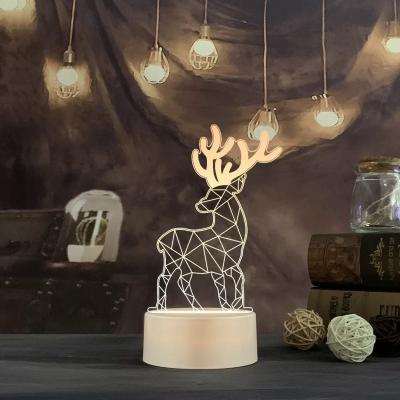 China Modern Color Changes Baby Kids Gifts Decorating Visual 3D LED Lamp Night Light Bedside Lamp for sale