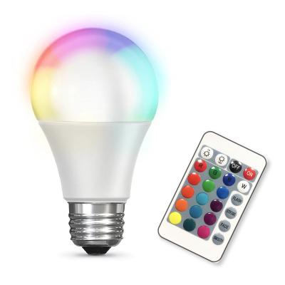 China Residential Wireless Multi Colors 4 Scenes 4 Scenes Energy Saving RGB Light Bulb With Remote for sale