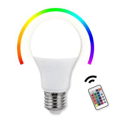 China Residential A60 E27 9W Group Control Wireless Color Changing Dimmable RGB LED Light Bulb Outdoor for sale