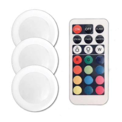 China Hotsale Wall Mounted Amazon Premium LED Puck Light RGB Dimming Puck Light Available LED for sale